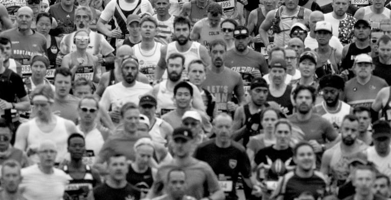 Runners at the TCS London Marathon