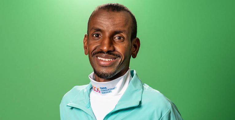 Bashir Abdi ahead of the 2022 TCS London Marathon