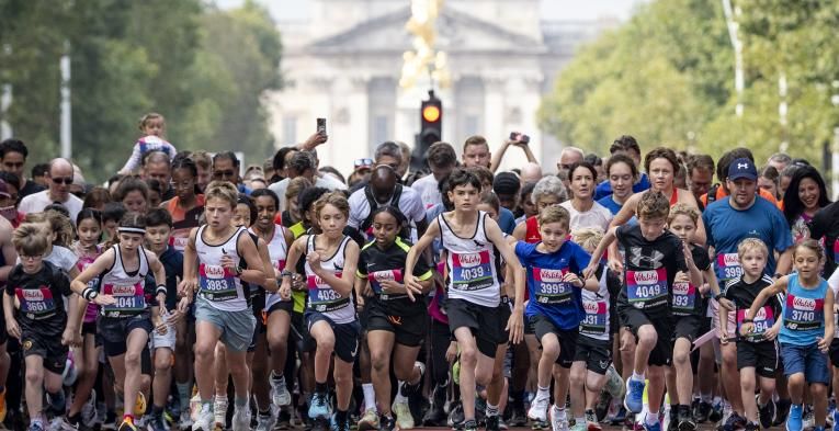 Participants set off from the Vitality Westminster Mile Start Line