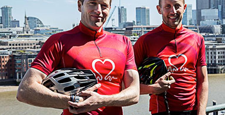 Two cyclists in London