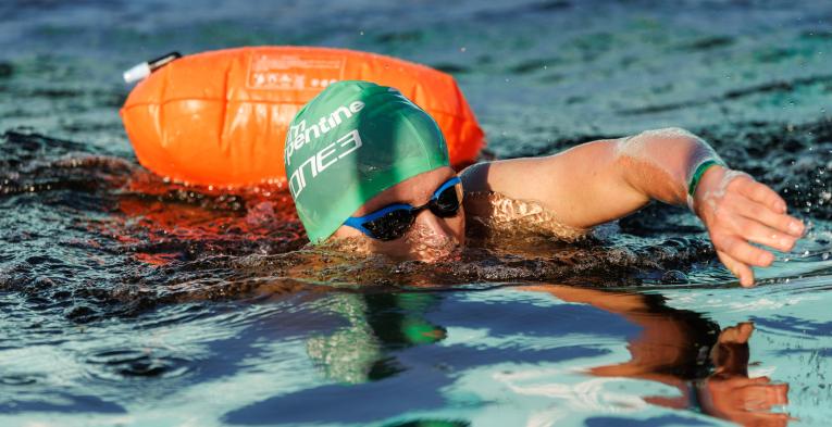 Swim Serpentine participant in the water