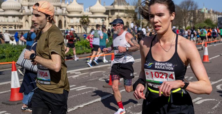 women running in brighton