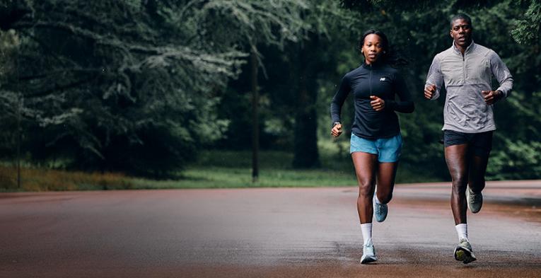 Runners wearing New Balance