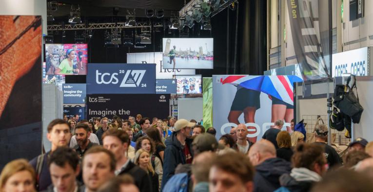 A shot of the crowds at the TCS London Marathon Running Show