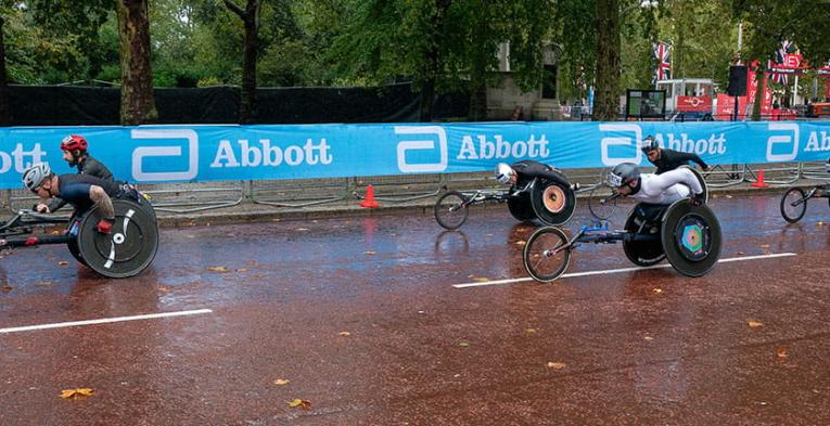 Abbott branding at the 2020 Virgin Money London Marathon