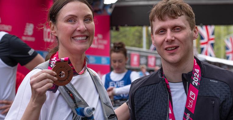 EastEnders actors Jamie Borthwick and Emma Barton