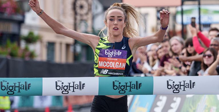 McColgan at the Finish Line