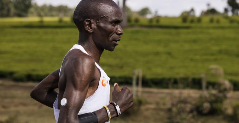 Eliud Kipchoge training in Kenya