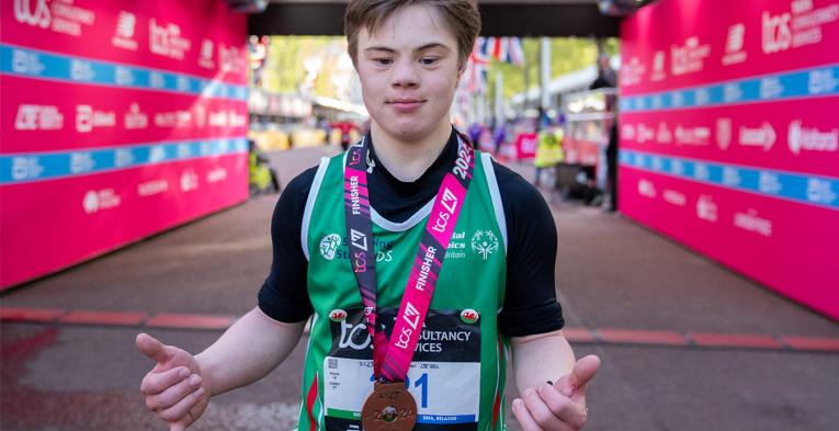 Lloyd Martin at the Finish Line