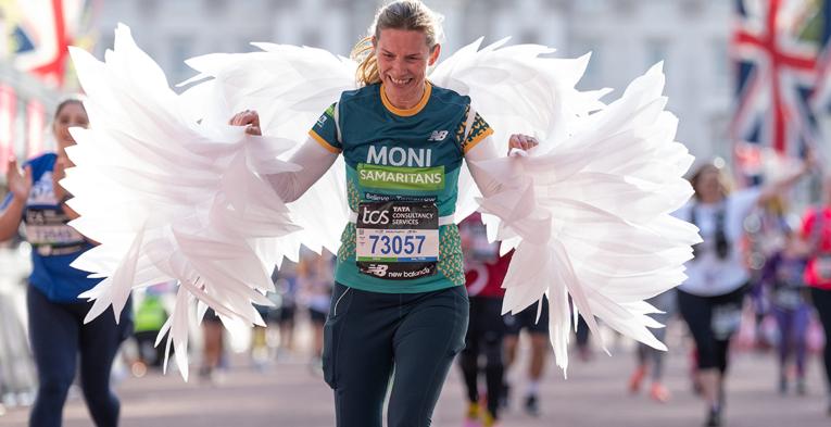 Samaritans runner TCS London Marathon