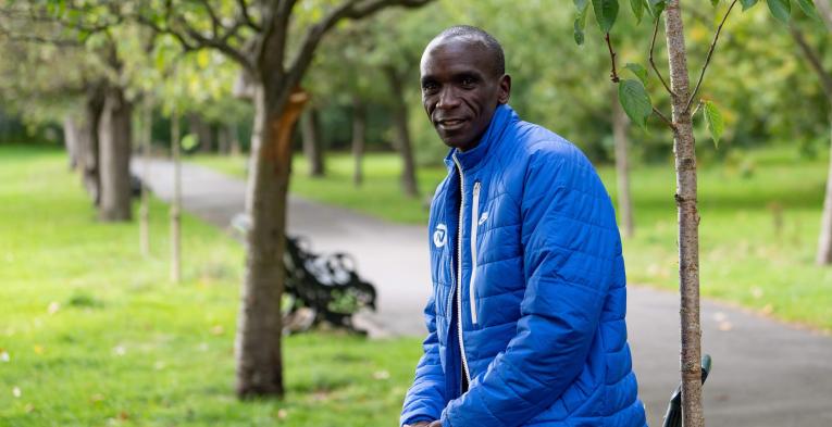 Eliud Kipchoge in Greenwich Park