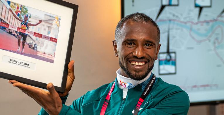 Sisay Lemma at his Champion’s Lunch