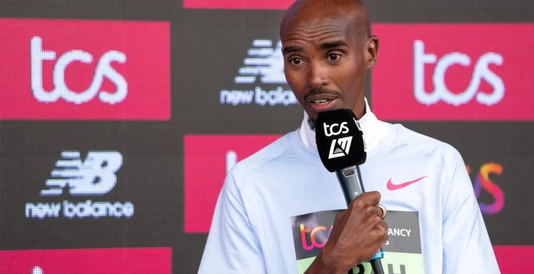 Sir Mo Farah at a press call