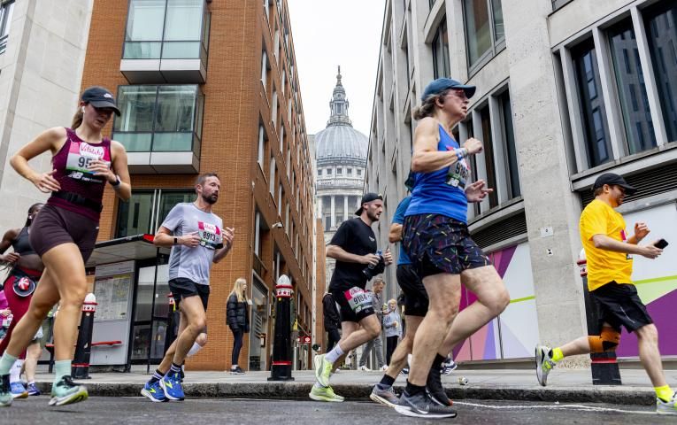 Runners taking on the Vitality London 10,000