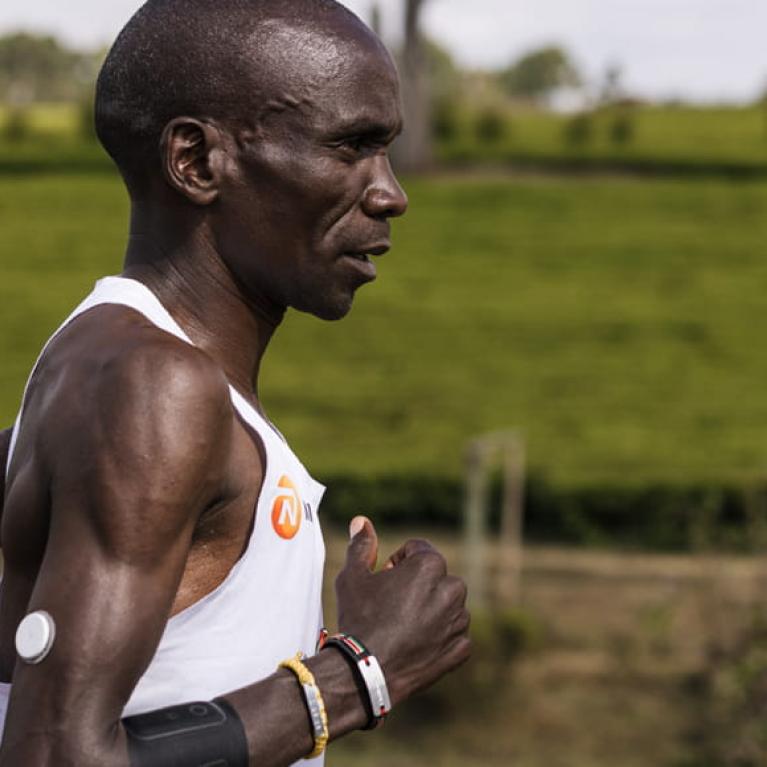 Eliud Kipchoge training in Kenya