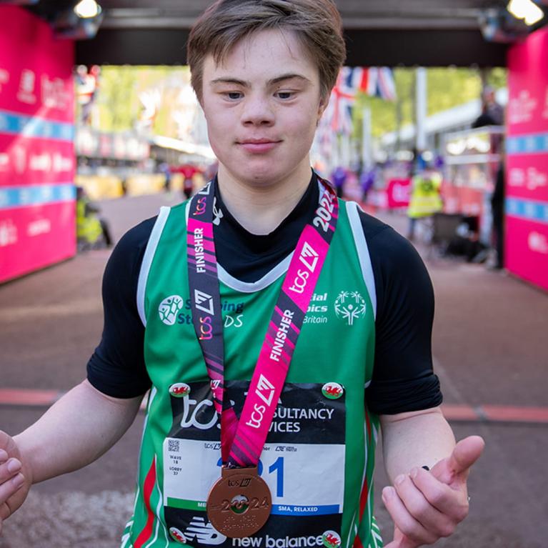 Lloyd Martin at the Finish Line