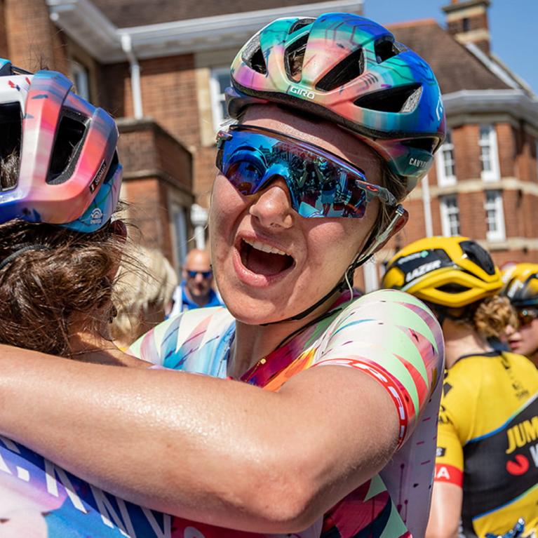 Ford RideLondon participants hugging