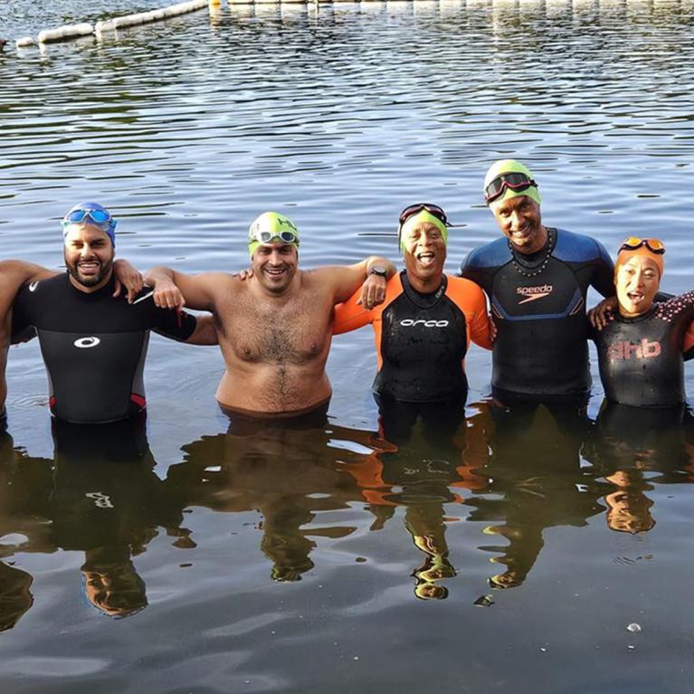 Serpentine taster swim session