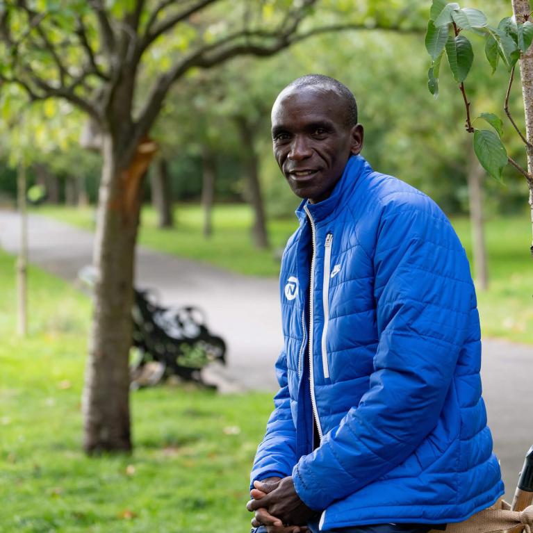 Eliud Kipchoge in Greenwich Park