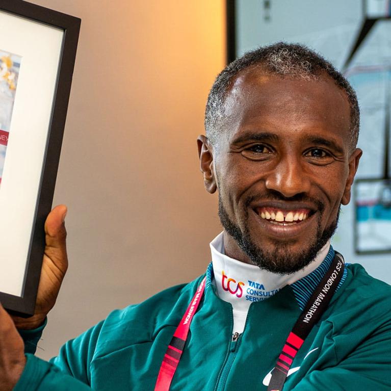 Sisay Lemma at his Champion’s Lunch