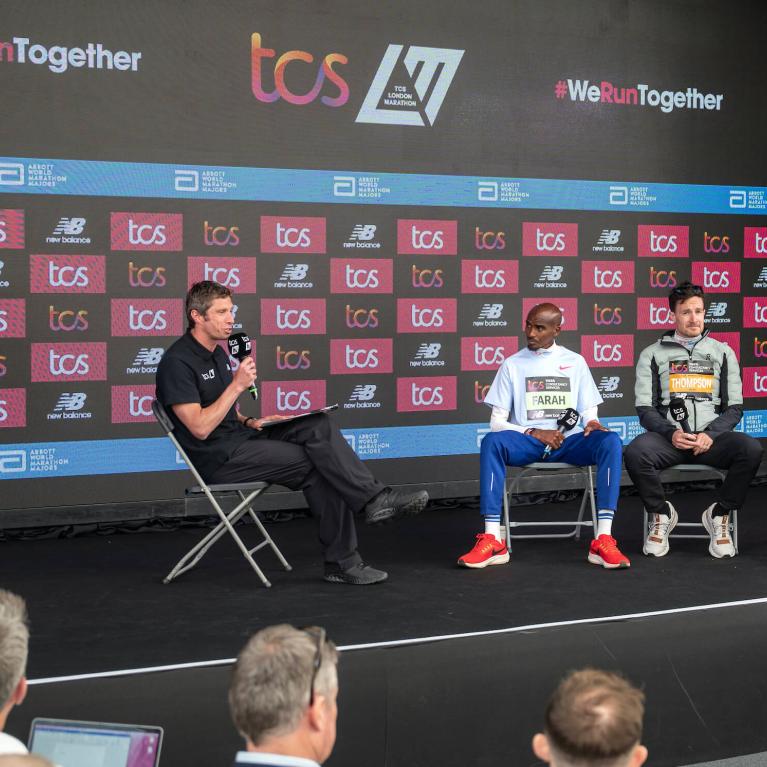 The 2023 TCS London Marathon pre-race elite men's press call