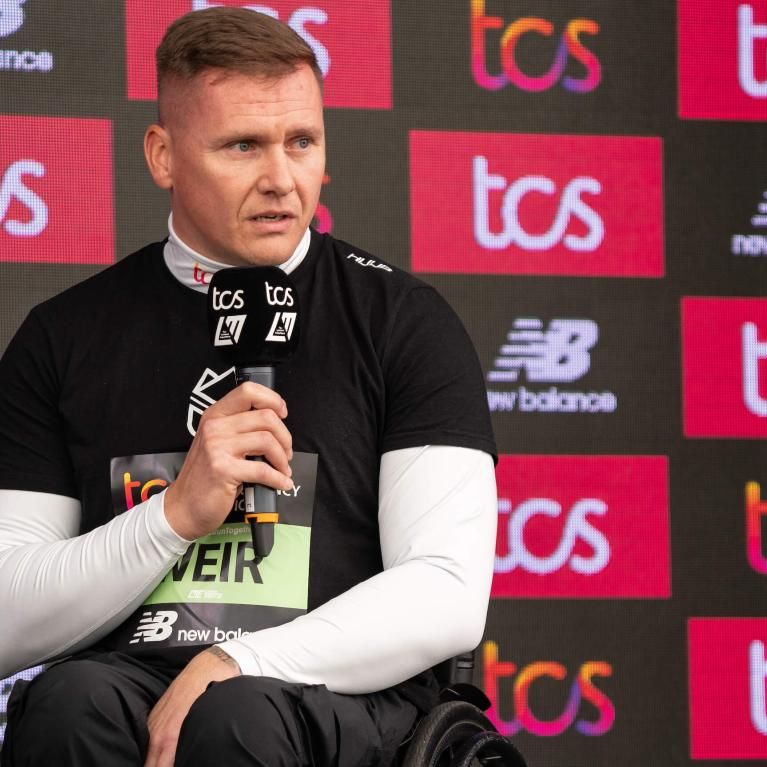 David Weir at the TCS London Marathon pre-race press call