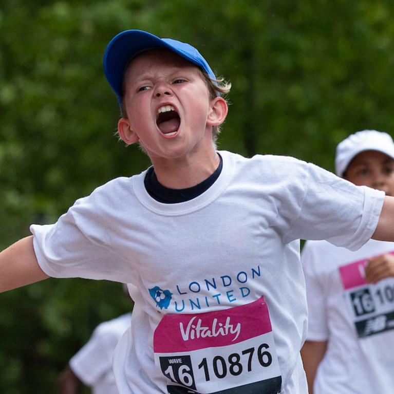 Young runners enjoy taking part in The Vitality Westminster Mile