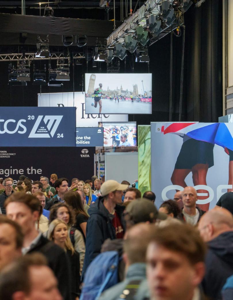 A shot of the crowds at the TCS London Marathon Running Show