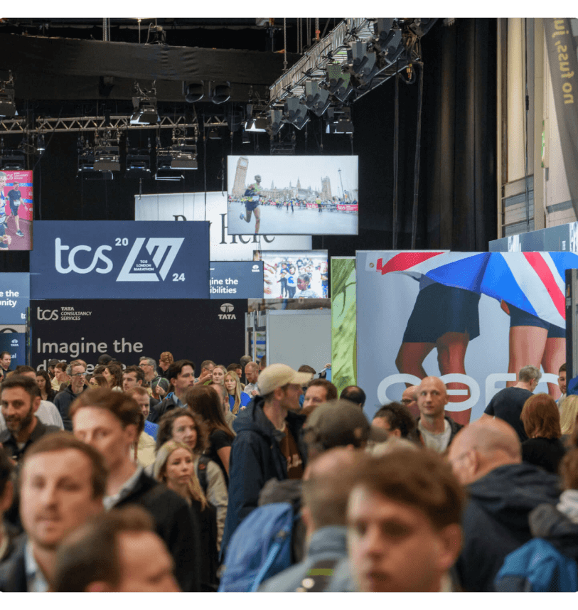 A shot of the crowds at the TCS London Marathon Running Show