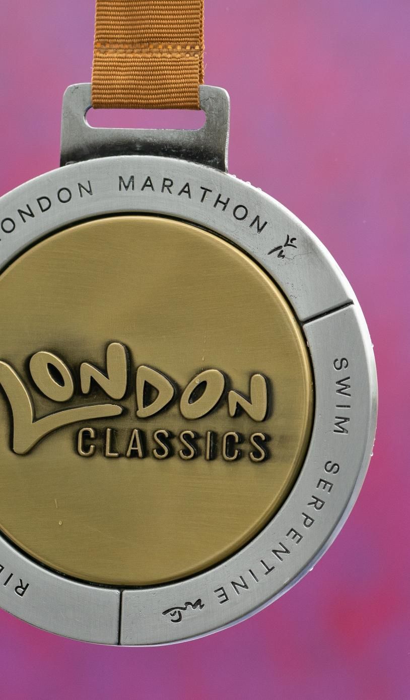 Front of the London Classics medal