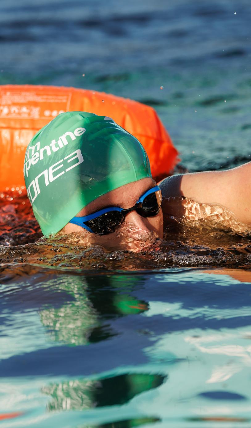 Swim Serpentine participant in the water