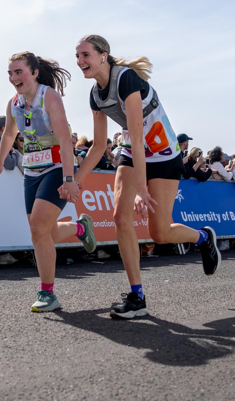 Brighton Marathon runners in disbelief as they head to the Finish Line