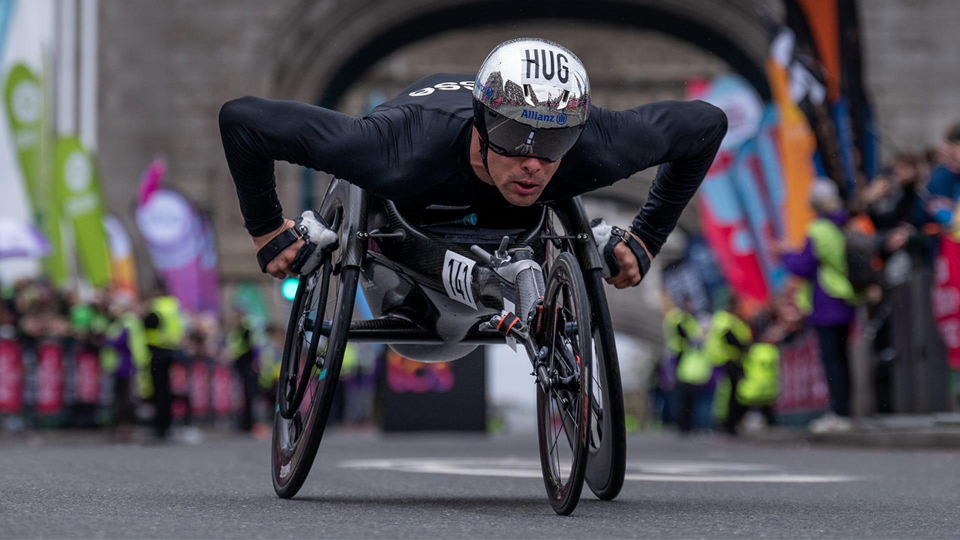 Marcel Hug at the 2023 TCS London Marathon